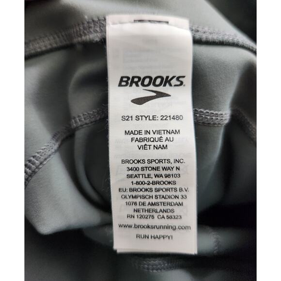 Brooks Method 8" Short Tight Legging Shorts Quick Dry Pewter Women's Size XS - Picture 10 of 12